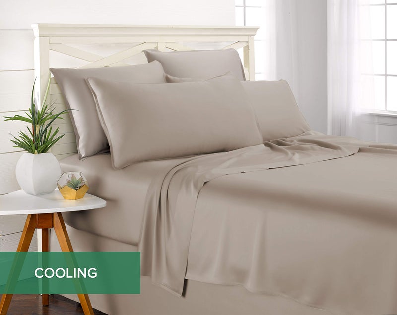Pure Bamboo Queen Sheets by Pure Bamboo  Genuine 100% Organic Viscose Derived from Bamboo Bed Sheet Set  Luxuriously Soft & Cooling  Double Stitching  Lifetime Quality Promise (Queen  Sand)  - Image 5