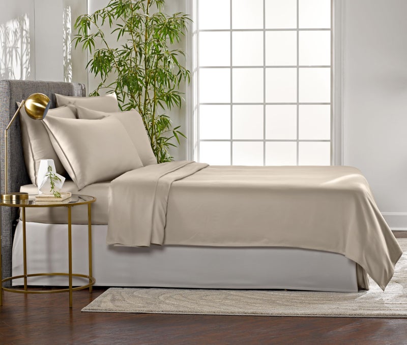 Pure Bamboo Queen Sheets by Pure Bamboo  Genuine 100% Organic Viscose Derived from Bamboo Bed Sheet Set  Luxuriously Soft & Cooling  Double Stitching  Lifetime Quality Promise (Queen  Sand)  - Image 4
