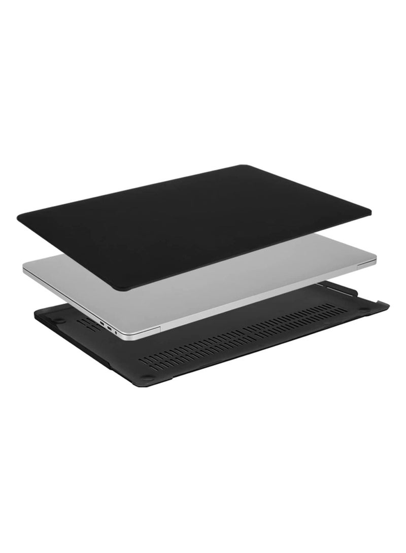 Mufaens Hard Shell Case Cover And Screen Protector Compatible with MacBook New Pro 13-inch Model M1/M2  A2338/A2251/A2289/A2159/A1989/A1708/A1706 with/Without Touch Bar Release 2021/2020/2019/2018/2016 Black - Image 5