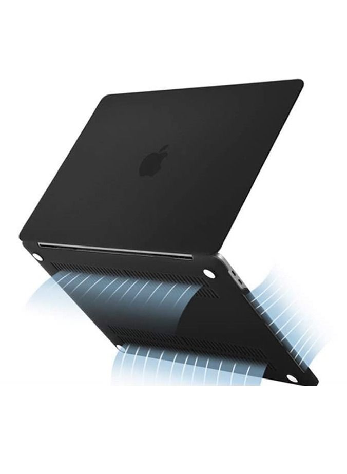 Mufaens Hard Shell Case Cover And Screen Protector Compatible with MacBook New Pro 13-inch Model M1/M2  A2338/A2251/A2289/A2159/A1989/A1708/A1706 with/Without Touch Bar Release 2021/2020/2019/2018/2016 Black - Image 4