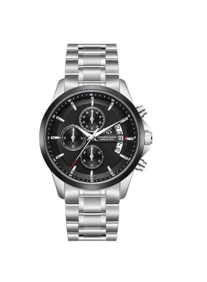 Kenneth Scott Men's Stainless steel Chronograph  Watch K26106-SBSB - 42 mm