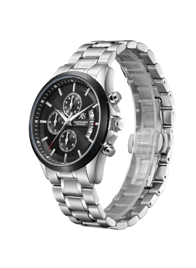 Kenneth Scott Men's Stainless steel Chronograph  Watch K26106-SBSB - 42 mm