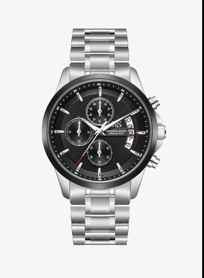 كينيث سكوت Men's Stainless steel Chronograph  Watch K26106-SBSB - 42 mm