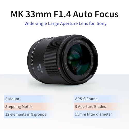 Meike عدسة ميكي 33 مم F1.4 واسعة الزاوية APS-C AF STM (محرك متدرج) للتركيز التلقائي عدسات ثابتة للكاميرات المرآة من سوني E Mount FX30 ZV-E10 ZVE10 II A6400 A5000 A5100 A6000 A6100 A6300 A6500 A6700 - Image 3