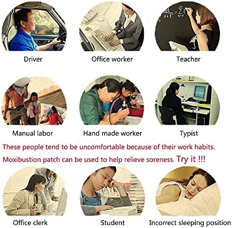 TAI REN YI 60 قطعة لاصقة موكسيبوشن ذاتية التسخين من أوراق الشيح الصينية لآلام القدمين والرقبة والظهر والركبة والخصر 7x10 سم - Image 5
