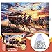 DAGIRT 500 Piece Puzzles for Adults Wild Horses Jigsaw Puzzles 500 Pieces Beautiful Sunset Sky Jigsaw Puzzles Challenging Puzzle Home Decor Birthday Party Gift for Adults Seniors Age 14 - Image 4