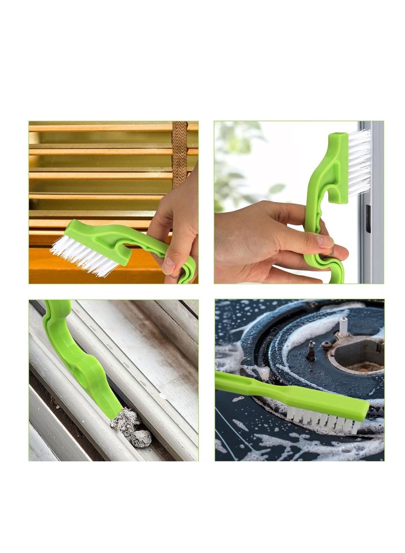 8 Pack Grout Cleaner Brush, Hand-held Groove Gap Cleaning Tools Tile Joint Scrub Brush to Deep Clean, Household Cleaning Brushes for Window Door Track, Stove Tops, Shower, Kitchen, Seams, Floor Lines  - Image 3