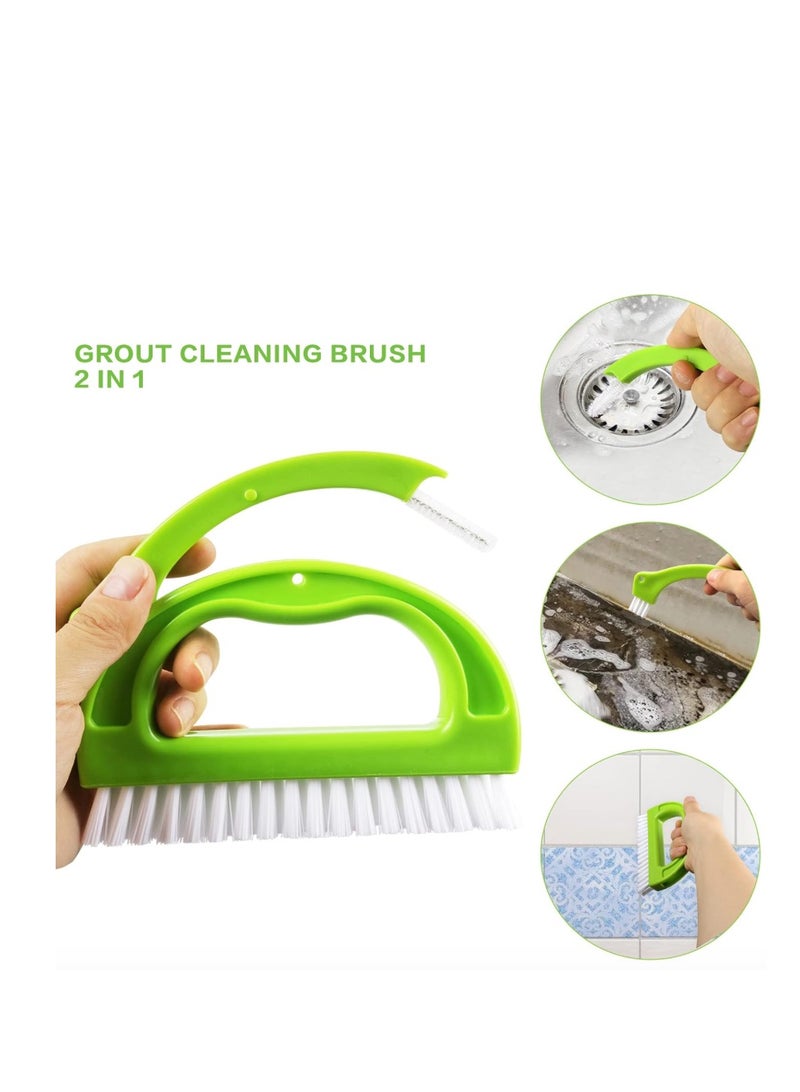 8 Pack Grout Cleaner Brush, Hand-held Groove Gap Cleaning Tools Tile Joint Scrub Brush to Deep Clean, Household Cleaning Brushes for Window Door Track, Stove Tops, Shower, Kitchen, Seams, Floor Lines  - Image 5