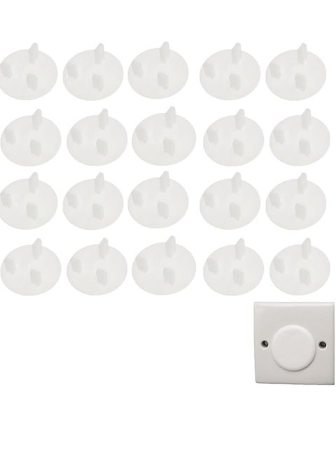 Socket Covers, Baby Proofing Plug Covers, 20 Pcs ABS Material Odorless Practical Stable Anti-Electric Shock Tool, Suitable For Homes, Schools, Restaurants, Shopping Malls Etc