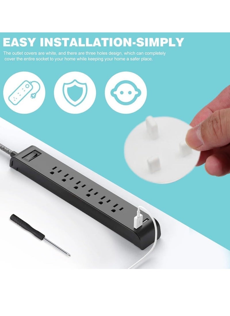 Socket Covers, Baby Proofing Plug Covers, 20 Pcs ABS Material Odorless Practical Stable Anti-Electric Shock Tool, Suitable For Homes, Schools, Restaurants, Shopping Malls Etc
