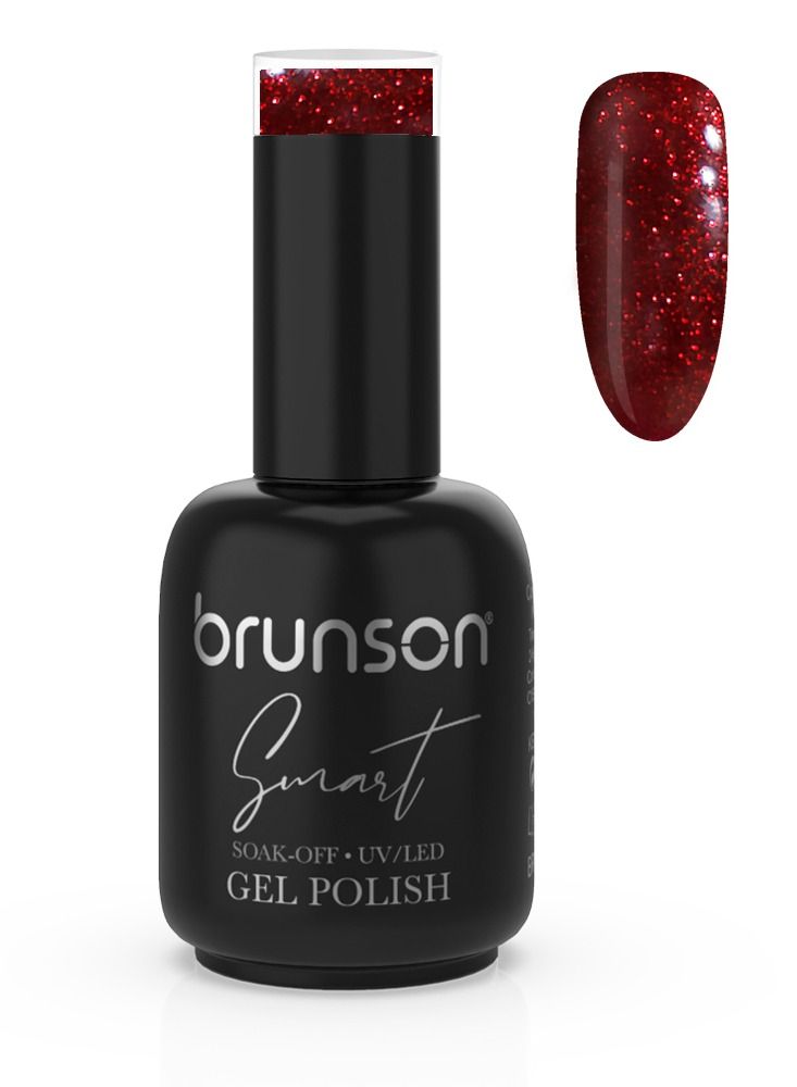 brunson Gel Nail Polish 15ml Smart Gel Nails Glossy Shine Finish Long Lasting Soak off UV LED Gel Polish for Nail Art French Manicure Pedicure Salon Quality Chip Resistant Gel Nail Extensions UV Gel
