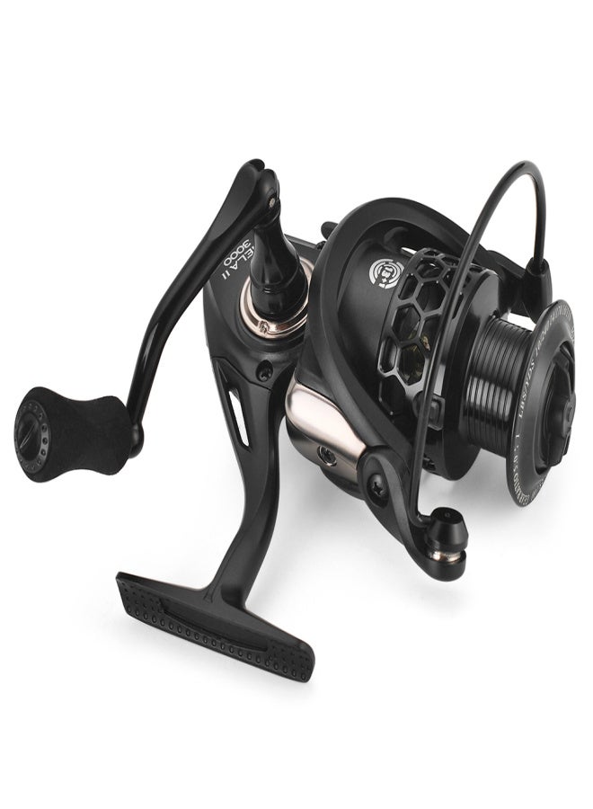 Lizard 13+1 Ball Bearings Spinning Reel 1000-6000 Series Lightweight Hollow Carp Fishing Reel - Image 4
