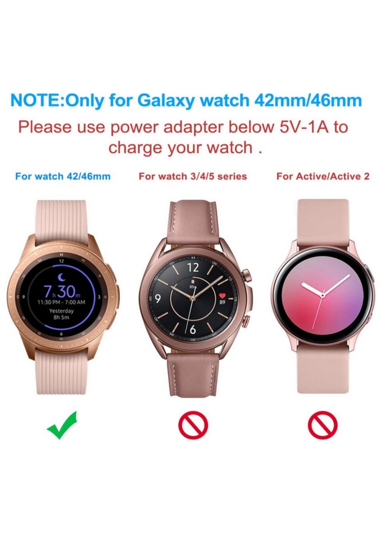 Generic - Wireless Fast Charger for Samsung Galaxy Watch SM-R800/R810/R815 (Gear S3/S2 Frontier) Replacement Charging Dock with USB Cable PTC Protection LED Indicator Magnetic Attachment - Image 1