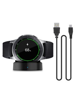 Wireless Fast Charger for Samsung Galaxy Watch SM-R800/R810/R815 (Gear S3/S2 Frontier) Replacement Charging Dock with USB Cable PTC Protection LED Indicator Magnetic Attachment