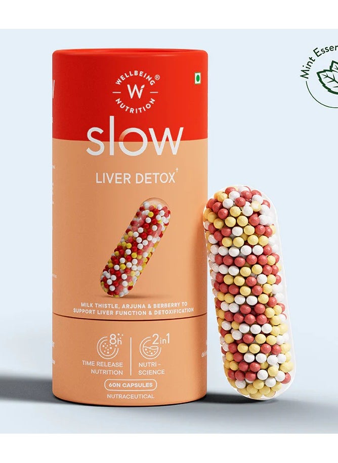 WELLBEING NUTRITION Slow Liver Health 60 Capsules  - Image 1