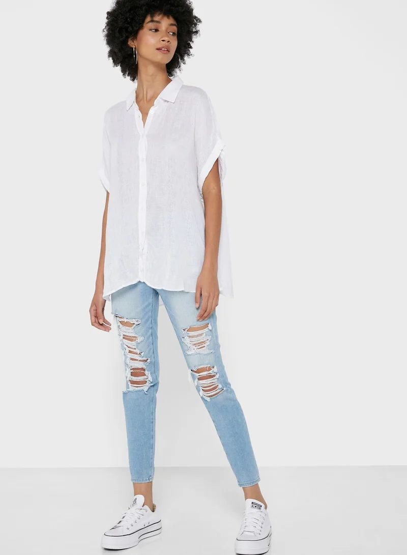 American Eagle Knitted V-Neck Top