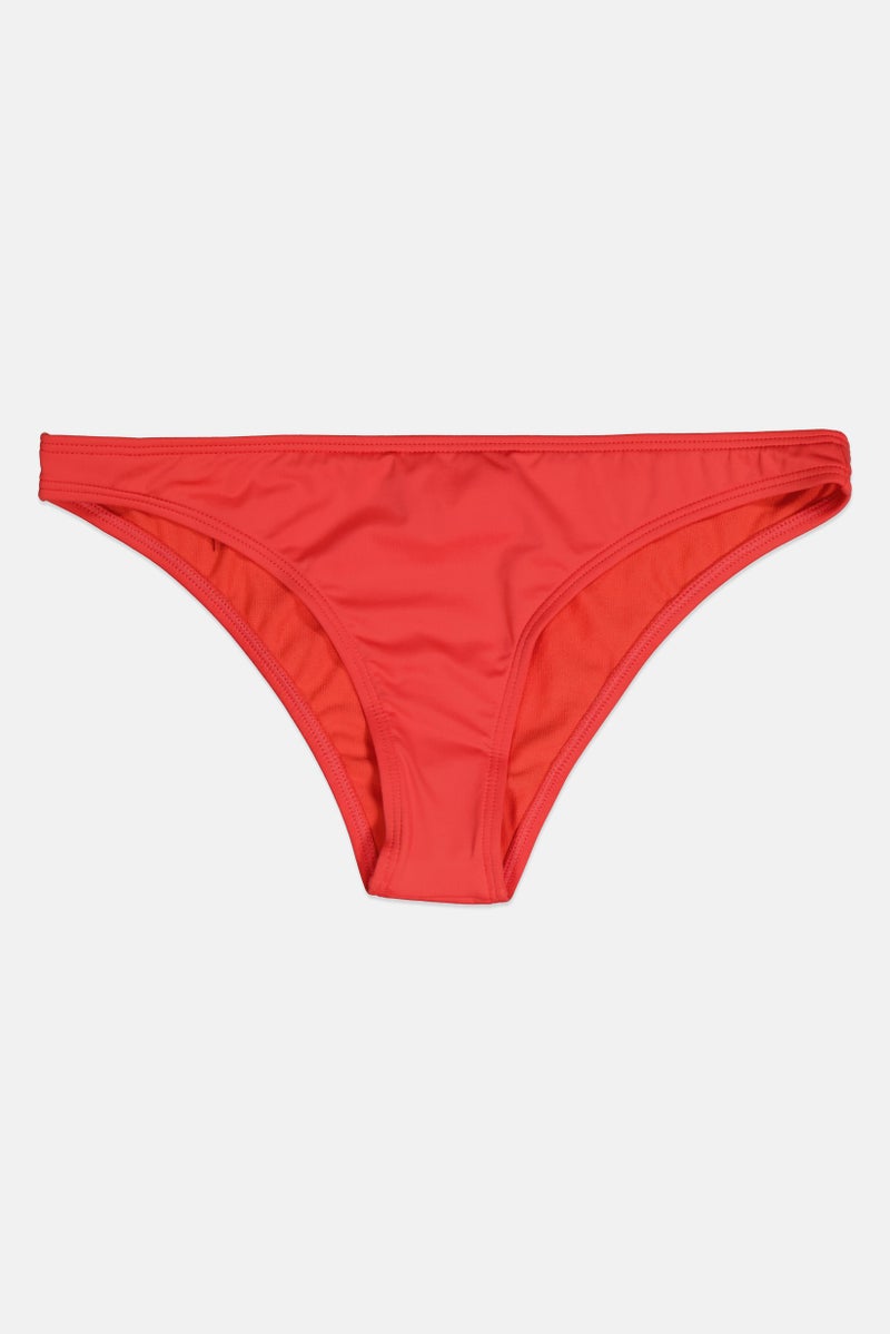 Roxy Women Plain Bikini Bottom, Coral - Image 2