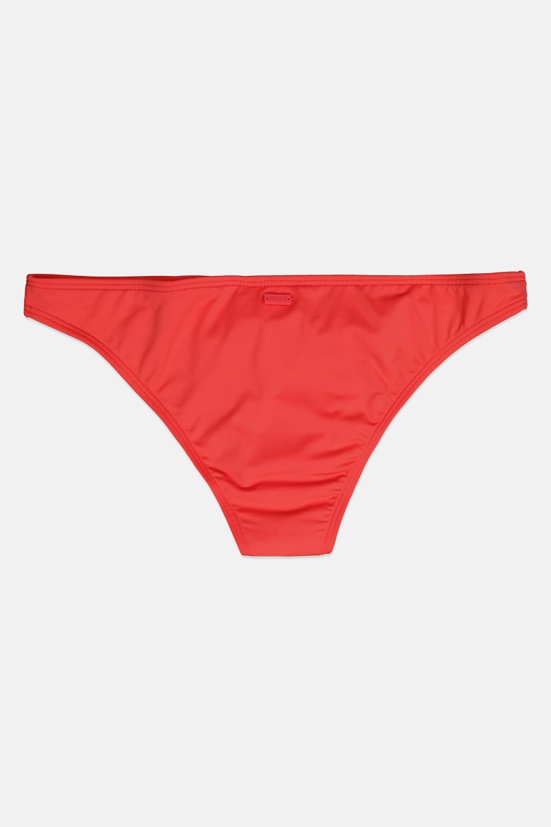 Roxy Women Plain Bikini Bottom, Coral - Image 3