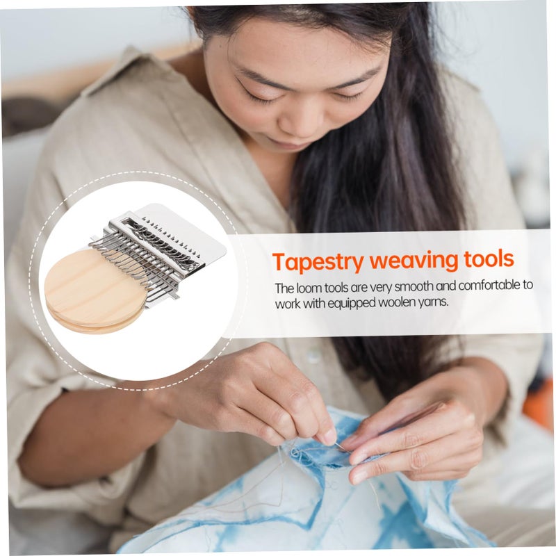 Wooden Weaving Knitting Machine DIY Tool 12X7cm Assorted Color For Clothing Socks Repair - Image 5