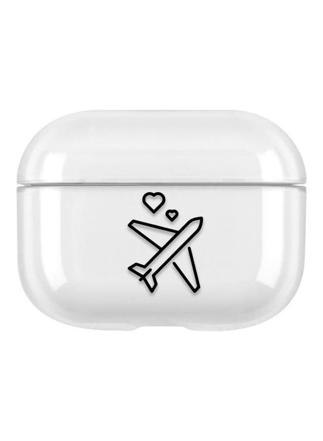 NIBEMINENT Stick Figure Mapping Transparent Earphone Protective Case For AirPods Pro Clear 