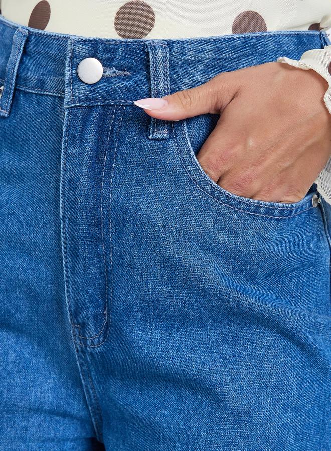 Styli Women High Rise Wide Leg Jeans - Image 3