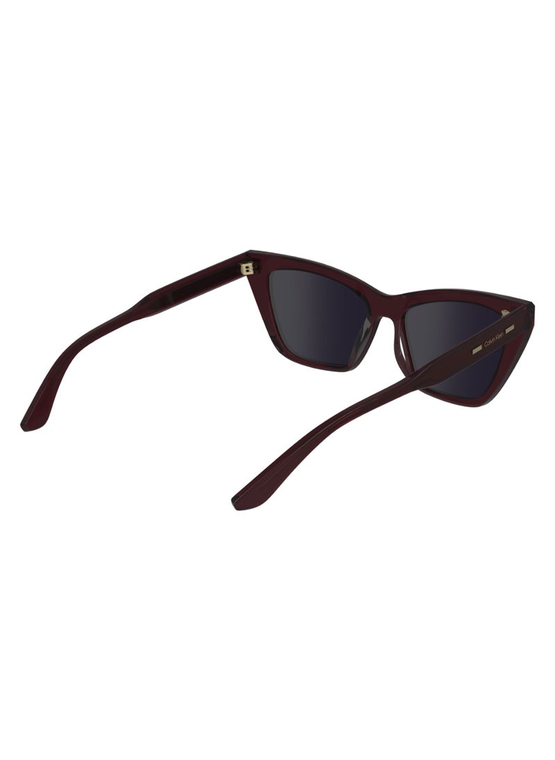 CALVIN KLEIN - FULL RIM ACETATE BUTTERFLY CALVIN KLEIN SUN CK24505S  5517 (605) BURGUNDY - Image 1