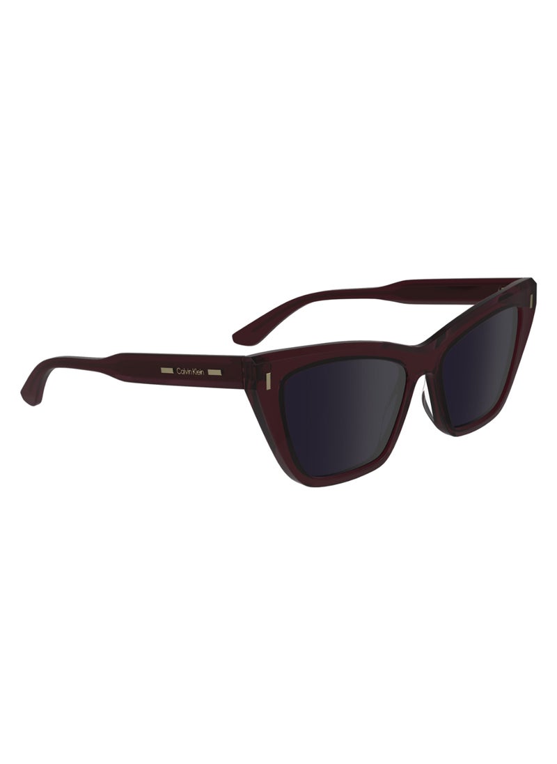 CALVIN KLEIN FULL RIM ACETATE BUTTERFLY CALVIN KLEIN SUN CK24505S  5517 (605) BURGUNDY  - Image 3