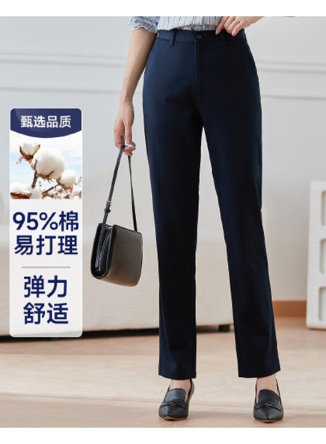 Fapai Easy-care Women's Casual Pants Long Pants Autumn Women's Lifting Stretch Comfortable Pants Straight Leg Pants - Image 1