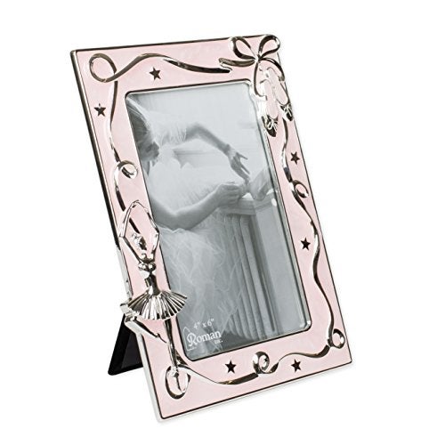 Roman Giftware Inc., Caroline Collection, Ballet, 7.75" H Pink Ballet Frame 4X6,Religious, Inspirational, Durable (6x1x7) - Image 1