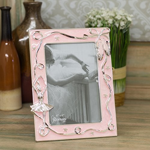 Roman Giftware Inc., Caroline Collection, Ballet, 7.75" H Pink Ballet Frame 4X6,Religious, Inspirational, Durable (6x1x7) - Image 2