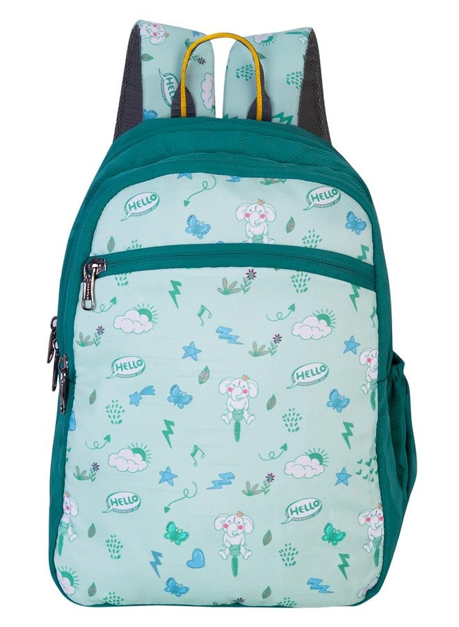COSMUS MINO APPU Printed School Bag T Green 20L - 16 inches Kids Polyester Backpack ideal for Boys and Girls of Age Group 2-5 yrs | Small Students Daypacks - Image 2