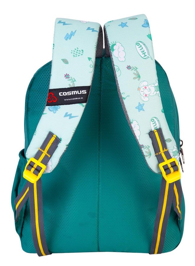 COSMUS MINO APPU Printed School Bag T Green 20L - 16 inches Kids Polyester Backpack ideal for Boys and Girls of Age Group 2-5 yrs | Small Students Daypacks - Image 5