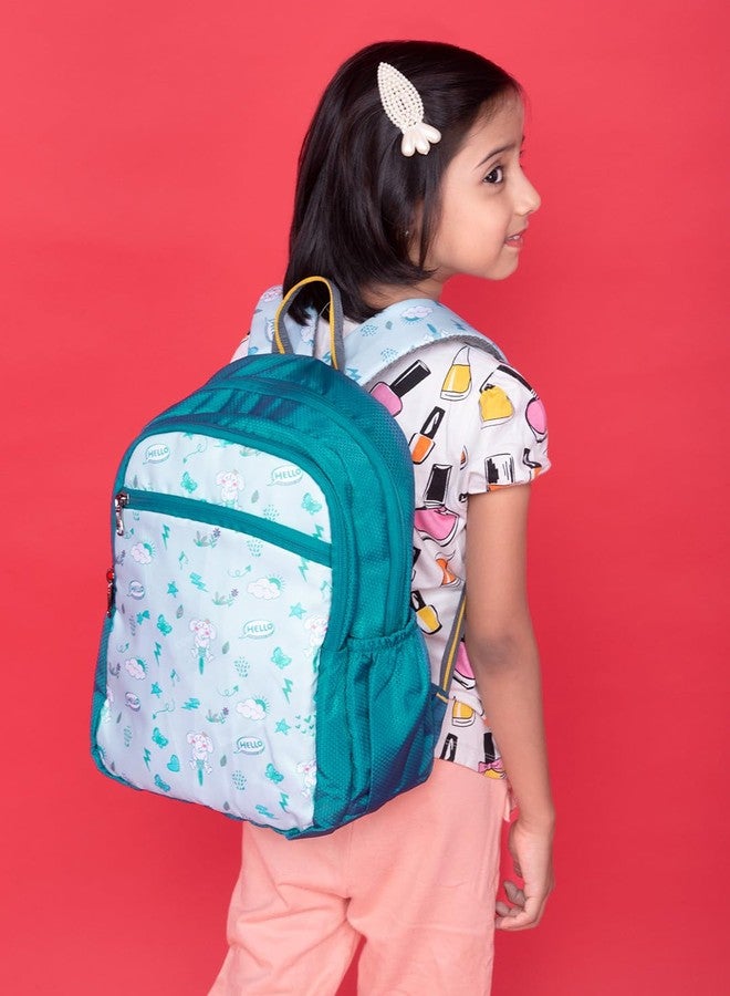COSMUS MINO APPU Printed School Bag T Green 20L - 16 inches Kids Polyester Backpack ideal for Boys and Girls of Age Group 2-5 yrs | Small Students Daypacks - Image 4