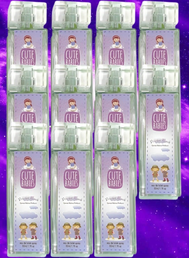 Cute 11 Pieces Babies Powder Musk Perfume 50ml EDT - Image 1
