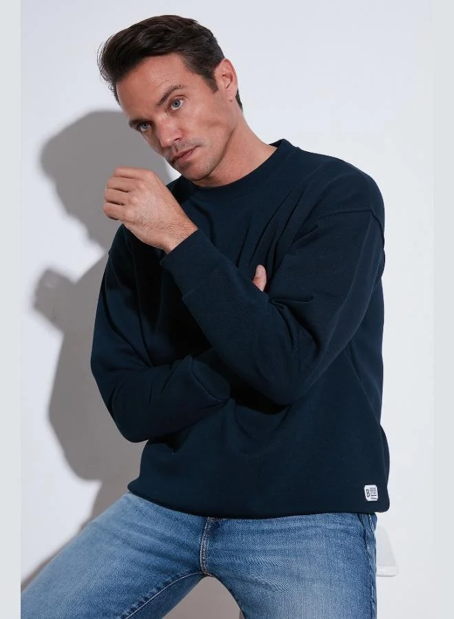 Buratti Buratti Regular Fit Crew Neck Cotton Fleece Lined Soft Brushed Sweatshirt Men's SWEAT 5905255