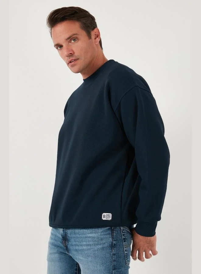 Buratti  Buratti Regular Fit Crew Neck Cotton Fleece Lined Soft Brushed Sweatshirt Men's SWEAT 5905255 for Men | Best Price UAE