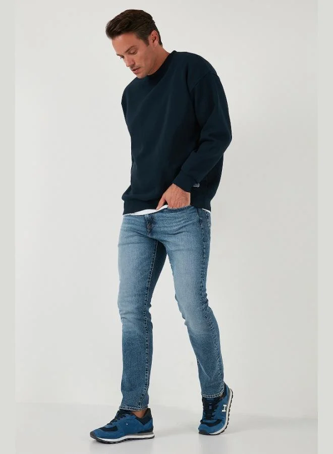 Buratti  Buratti Regular Fit Crew Neck Cotton Fleece Lined Soft Brushed Sweatshirt Men's SWEAT 5905255 for Men | Best Price UAE