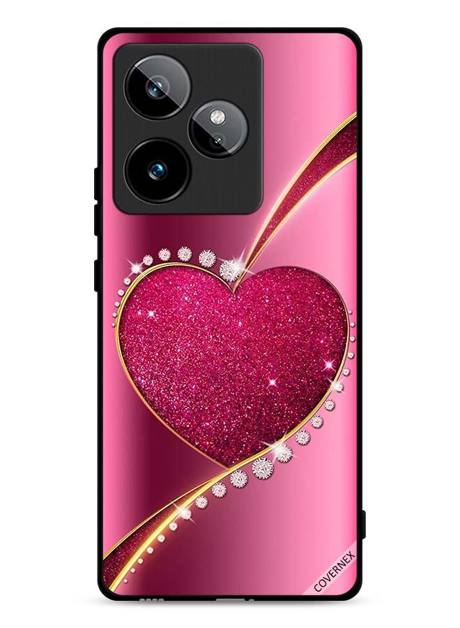 Covernex Realme GT 7T 5G Protective Case Cover Diamond Glitter Heart