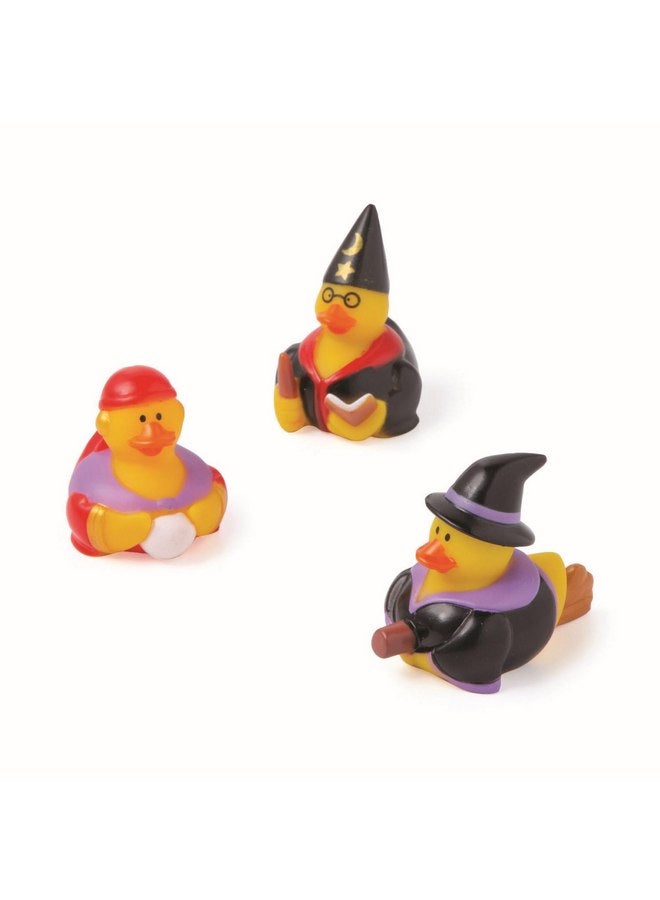 Fun Express Halloween Witchcraft Rubber Duckies - 2.5" (12 Pcs) Vinyl Duckies in Unique and Creepy Designs - Perfect for Decorations, Party Favors, and Trick-or-Treat Fun! - Image 1