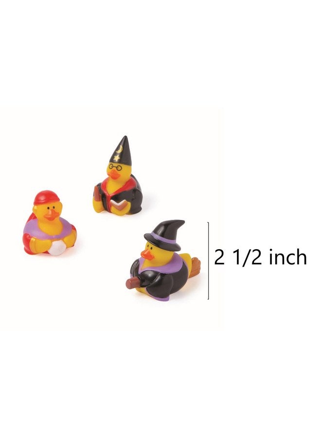 Fun Express Halloween Witchcraft Rubber Duckies - 2.5" (12 Pcs) Vinyl Duckies in Unique and Creepy Designs - Perfect for Decorations, Party Favors, and Trick-or-Treat Fun! - Image 4
