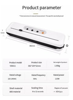 Cool Baby Vacuum Sealer Machine, Automatic Food Sealer for Food Savers with Cutter, Pulse Function, Dry & Moist Modes, Vacuum Packaging for Food Storage  - Image 5