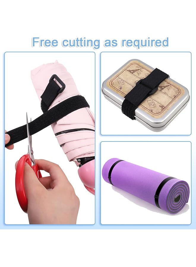 erorex Velcro Cable Ties 10M Adjustable Velcro Cable Straps Heavy Duty With 50 Buckles 2 Pcs Free Cut Self Hook And Loop Securing Strap For Cable Tidy Wire Management Cord Organiser - Image 2