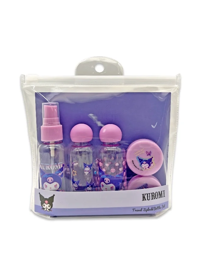 Sanrio  Sanrio Kuromi Travels Ziplock Bottle Set  | Best Price UAE