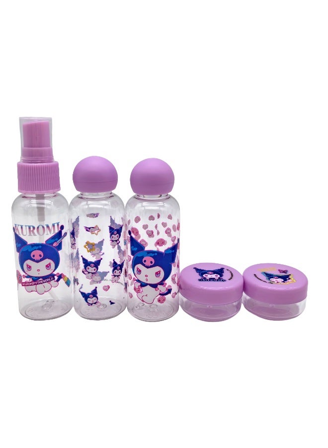 سانريو مجموعة زجاجات ديزني وسانريو كورومي للسفر بسحاب - Image 2
