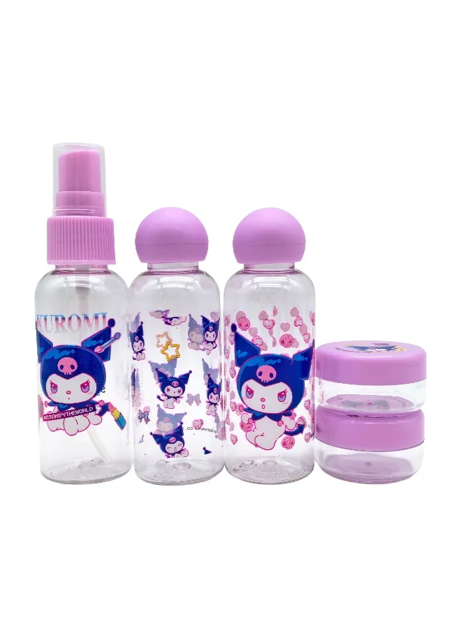 Sanrio  Sanrio Kuromi Travels Ziplock Bottle Set  | Best Price UAE