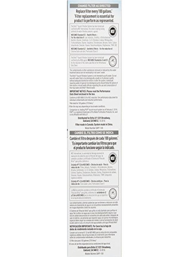 بريتا نظام فلتر مياه الصنبور بريتا مع مؤشر ضوئي، كروم - Image 4