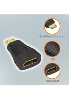 EXPGlobal HDMI Male To HDMI Female Adapter mini Connecter Black  - Image 5