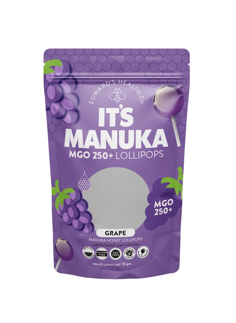 its manuka - Lollipops Grape 12pcs - Image 1