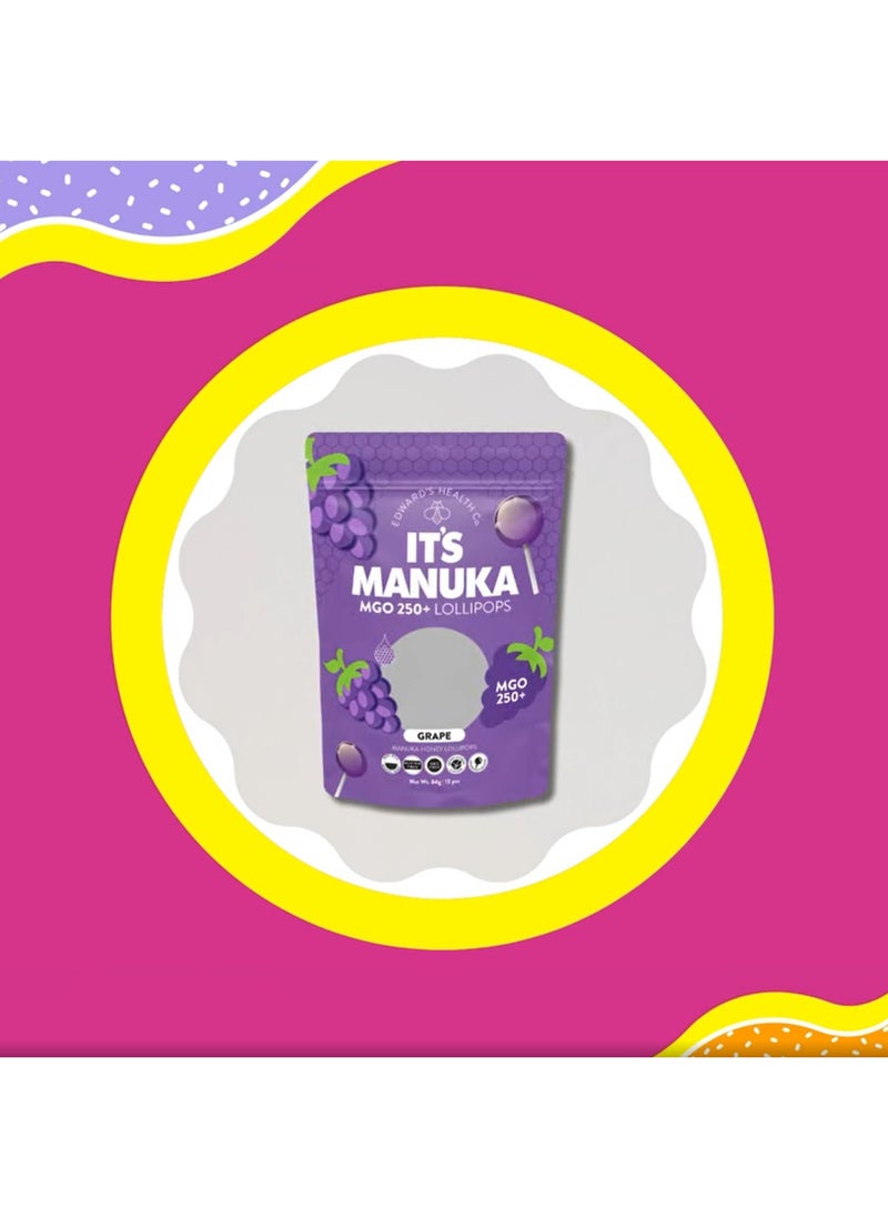 its manuka - Lollipops Grape 12pcs - Image 1