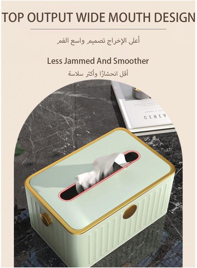UNUNS Rectangle Shaped Tissue Holder,Stainless Steel Waterproof Water Box,Tissue Holder Box Green 20.5x12.5x9.5 Centimeter - Image 4